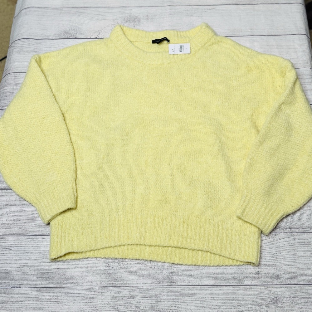 Ann Taylor Yellow Cozy Knot Oversized Sweater Size Large‎ NWT